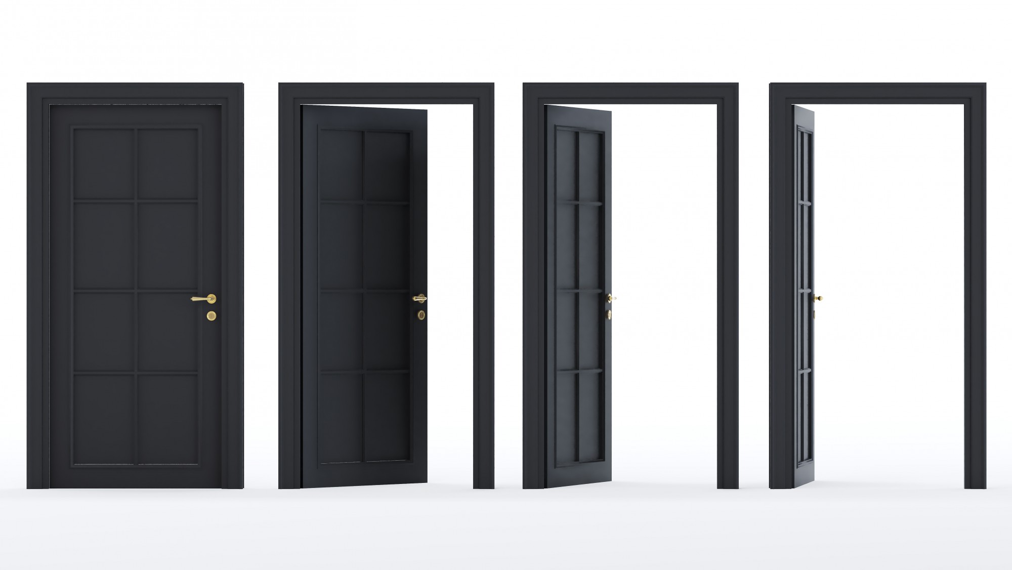 Portes d’entrée noires