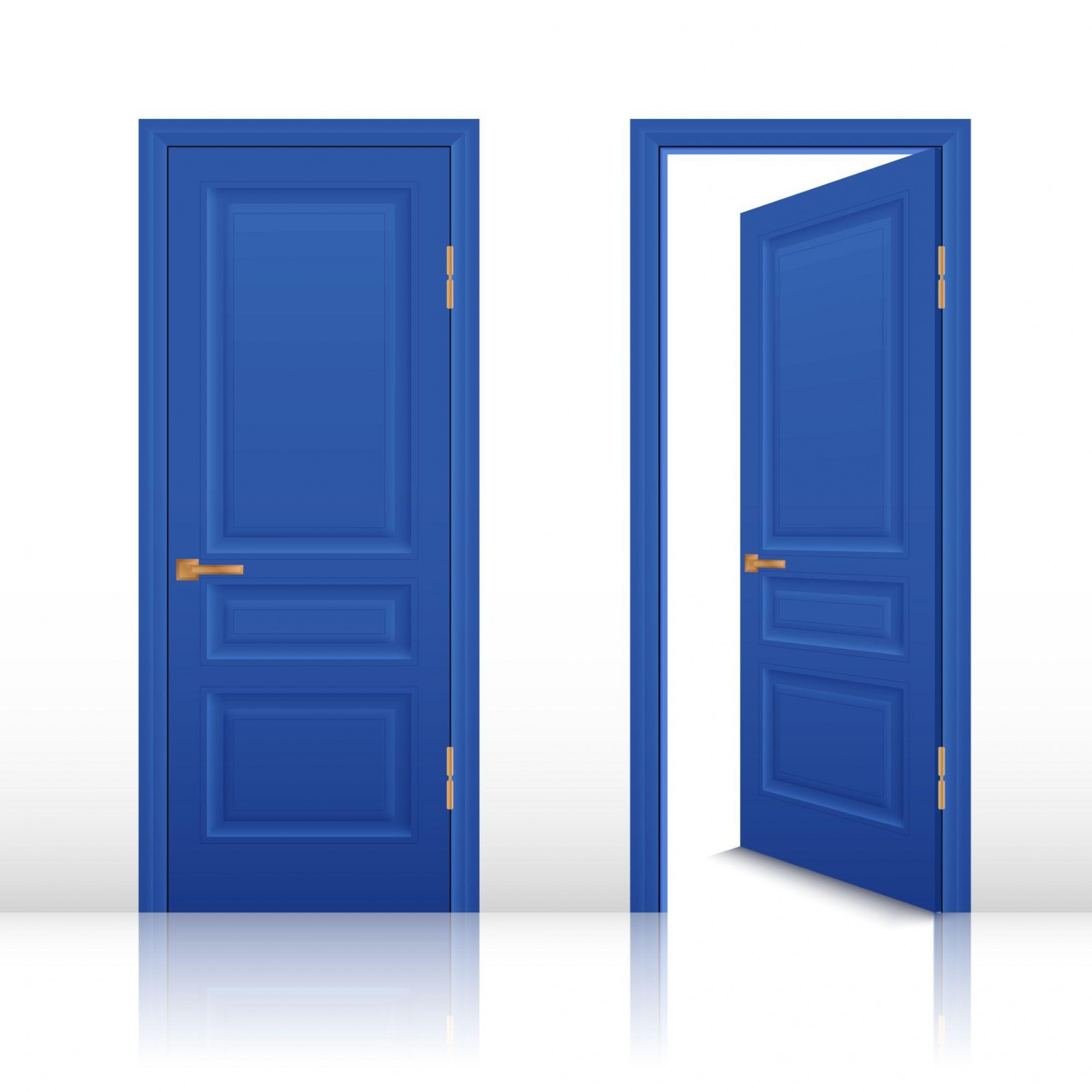 Porte d'entrée bleue