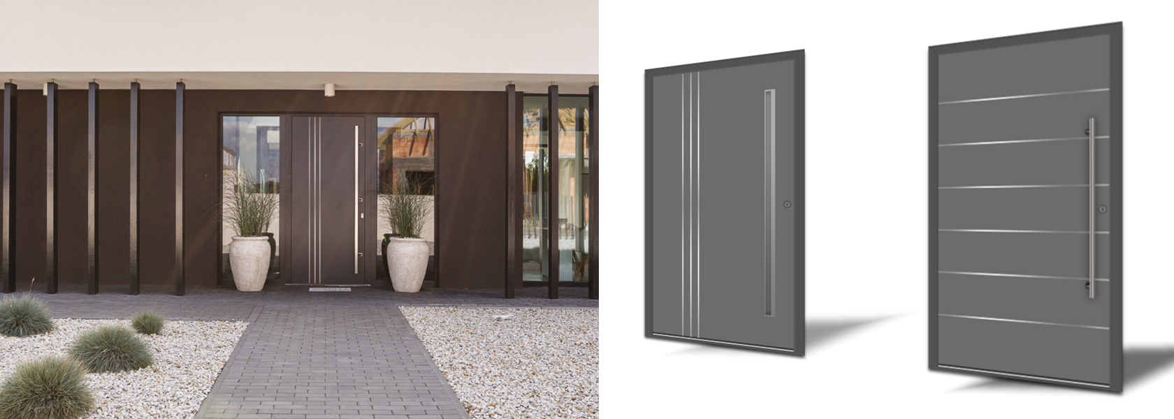 Panneaux en aluminium pour portes