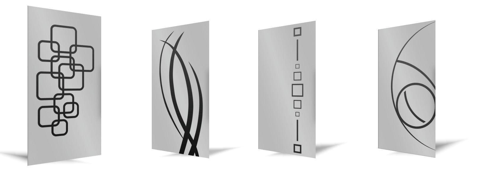 Panneaux de porte en verre