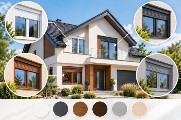 Comment assortir la couleur des fenêtres à la façade de la maison