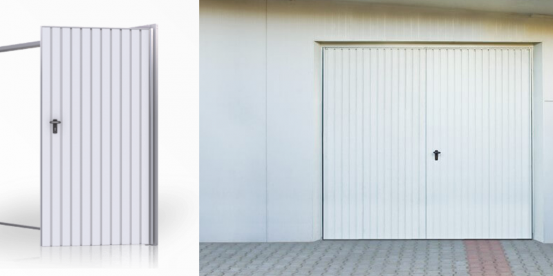 Porte de garage battante